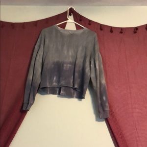Cropped AEO Tie Dyed Sweater